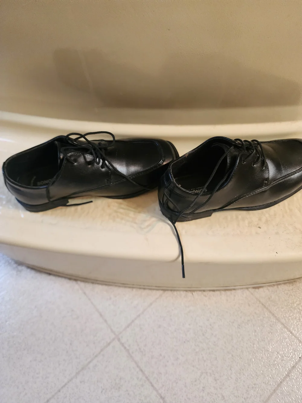 Sonoma Black Boys' Lace-Up Dress Shoes